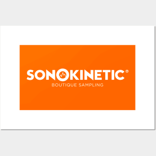 Sonokinetic Logo White Text Posters and Art